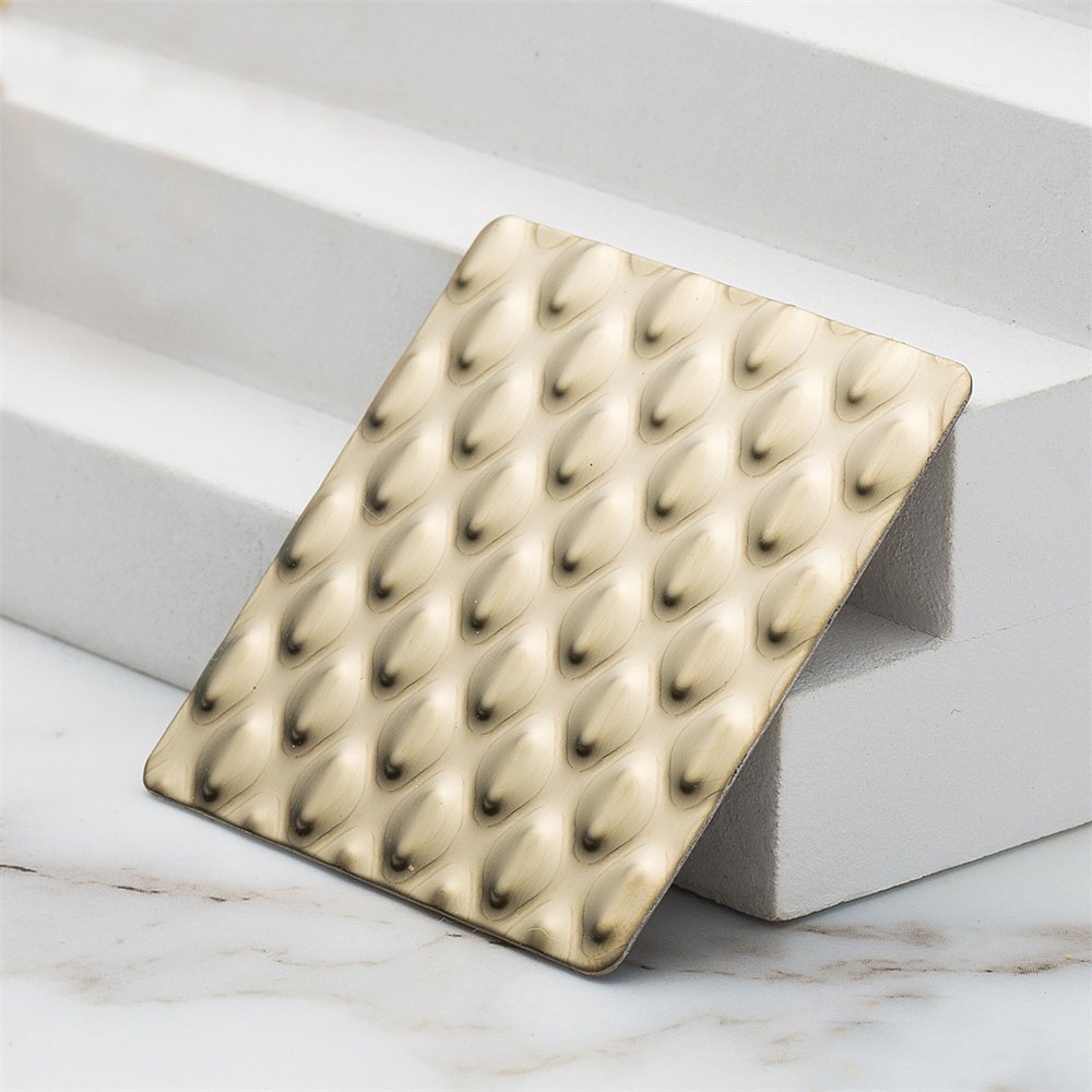 Hoja de acero inoxidable con relieve personalizado de primera calidad